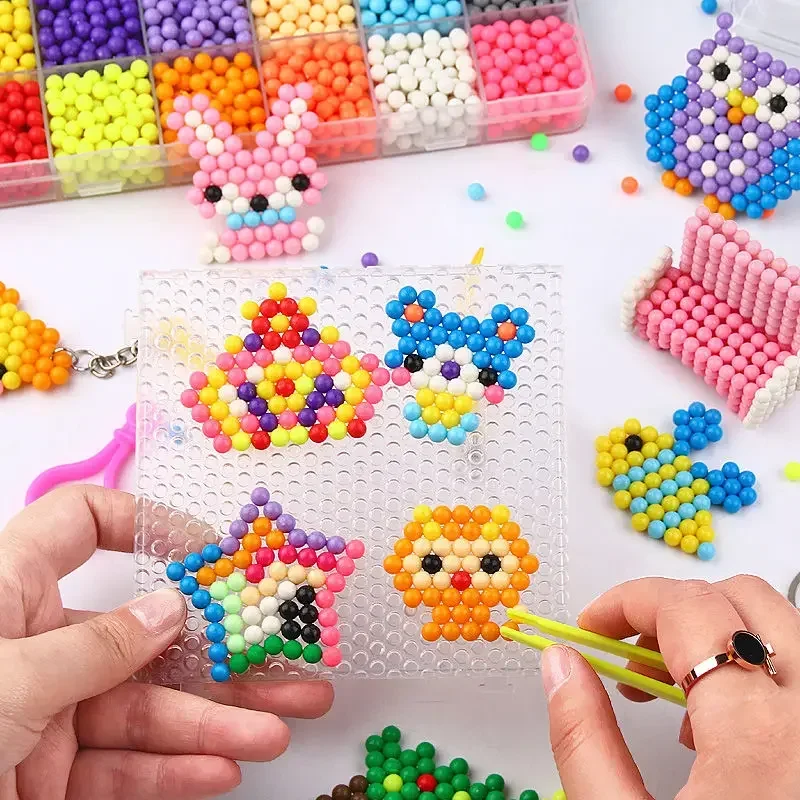 36-kolorowe koraliki uzupełniające Puzzle Crystal DIY Zestaw koralików w sprayu wodnym Piłka Hobby Gry 3D Ręcznie robione magiczne zabawki dla dzieci