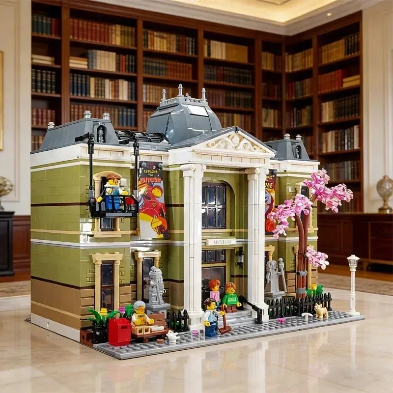 

4014pcs Natural History Museum Building Block Toy Model, Adult Unisex Street View Series moc 10326