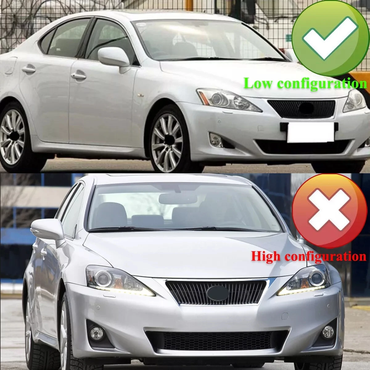 1X Headlight Lampshade Transparent Headlight Lens Left Right Side Lampshade Cover For Lexus IS250 IS300 IS350 XE20 2006-2012
