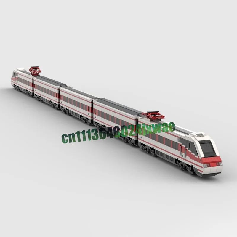 2984 Parts ETR 460 Italian Railway FS Train MOC Building Blocks Custom Assembly DIY Creative Model Puzzle Toy Collection Gifts 2