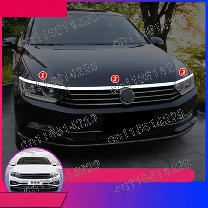 Dla VW Volkswagen Passat B8 sedan Variant 2017 2018-2020 2021 przednia maska BONNET GRILL listwa osłaniająca nakładkę zderzaka BAR garnitur MESH — zdjęcie 5