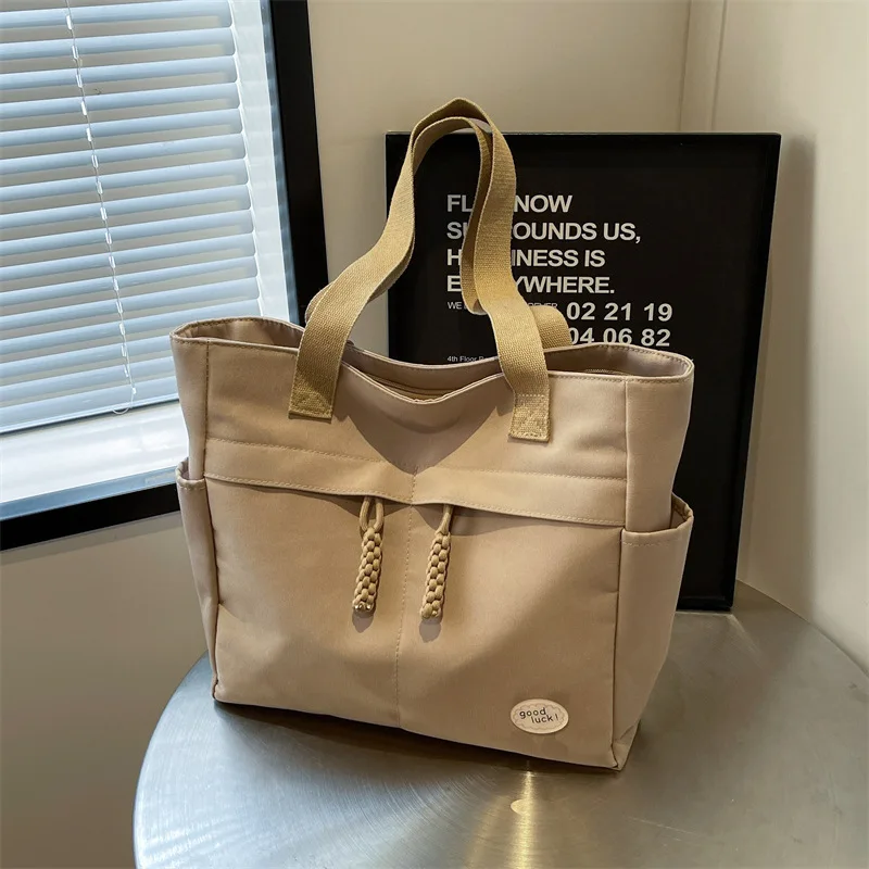 Japanese tote bag women\'s large capacity canvas bag 2024 new fashion high-end niche shoulder bag designer luxury bag 에코백