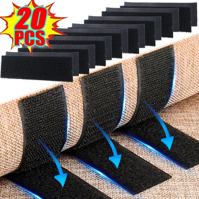 Wholesale Double Sided High Adhesive Fixed Stickers Car Accessories Hook-and-loop Fastener Self-adhesive Attaches Scratch Strap