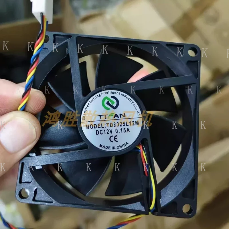 

C FOR 1PCS TD8025L12M 12V DC 0.15A 8 cm 4-wire cooling fan