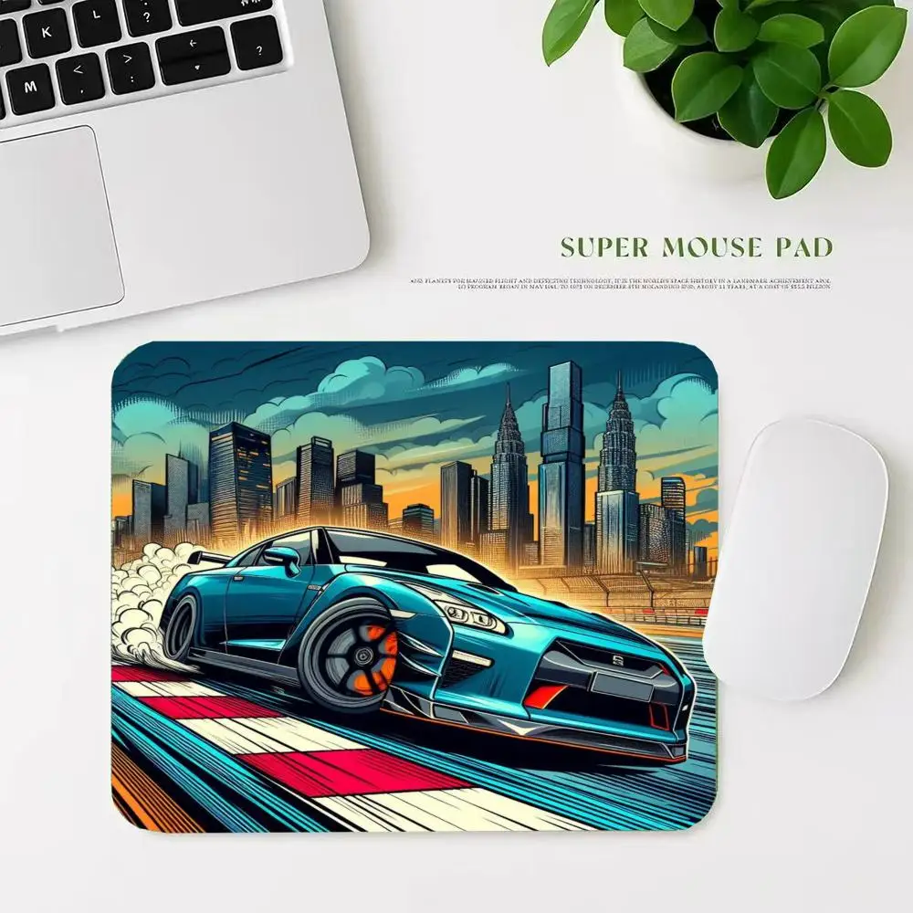 Blue Race Track  Car Mouse Pad Gaming Mousemat Non-Slip Rubber Square Mouse Mat City Racing Desktop Mousepad 22*18/25*29CM 40*45