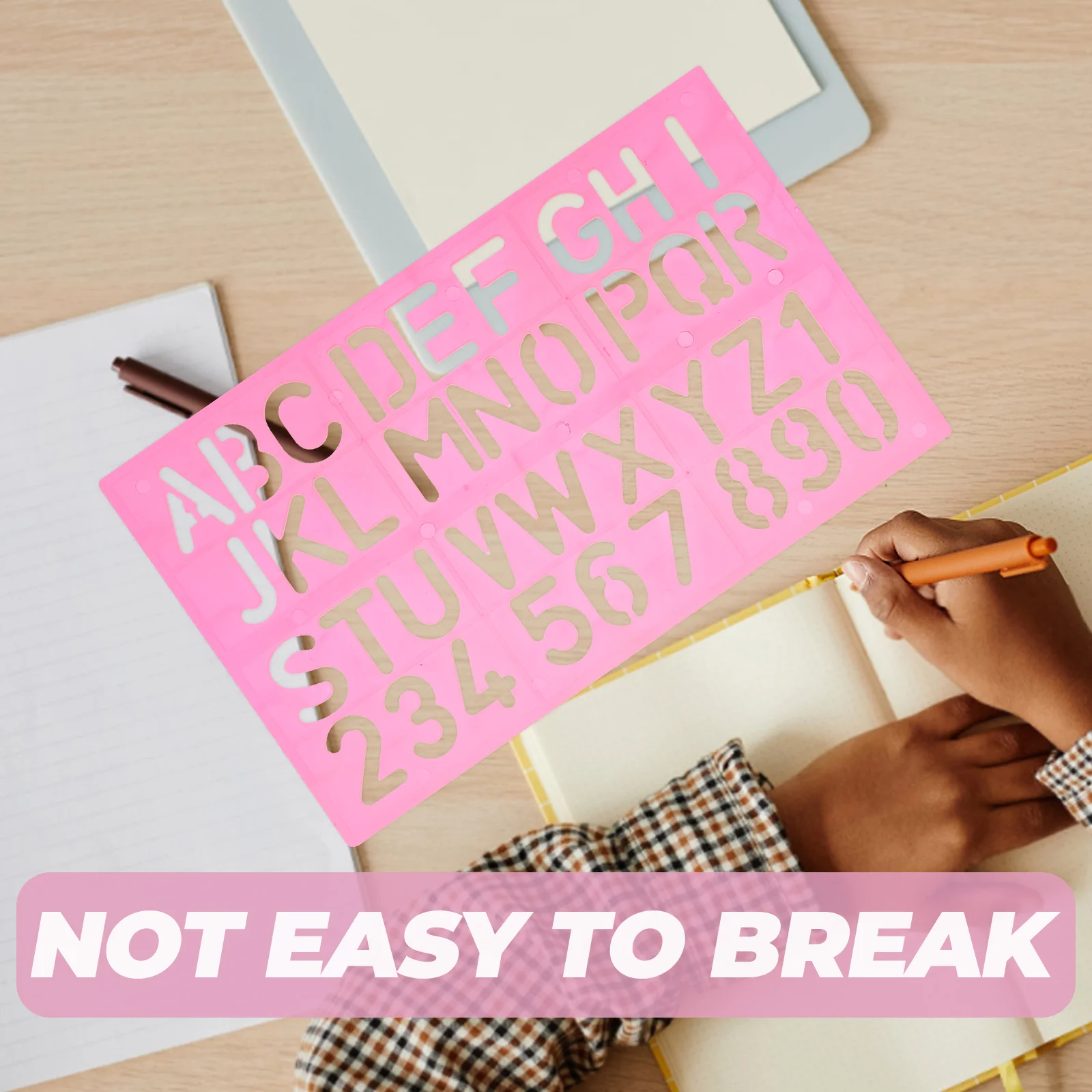 4Pcs Number Digital Letter Caliper Point Marker Stickers Plastic Decals Educational Playthings Alphabet Board Letter Tracing