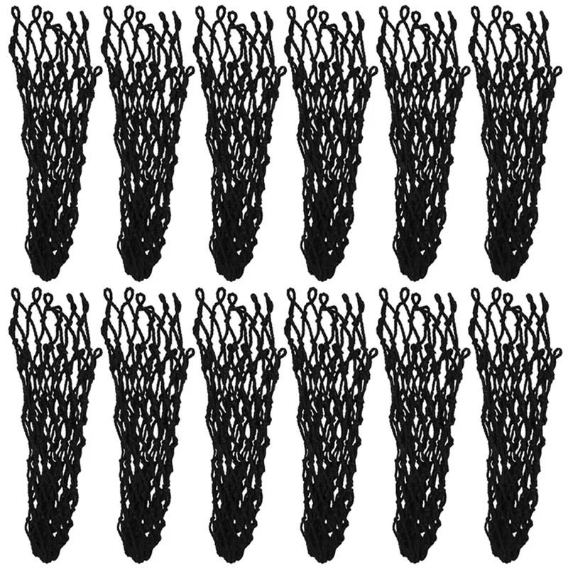 

12PCS Billiards Net Hollow Thicker Stronger Out Pool Table Pocket Nets For Billiards Trainning