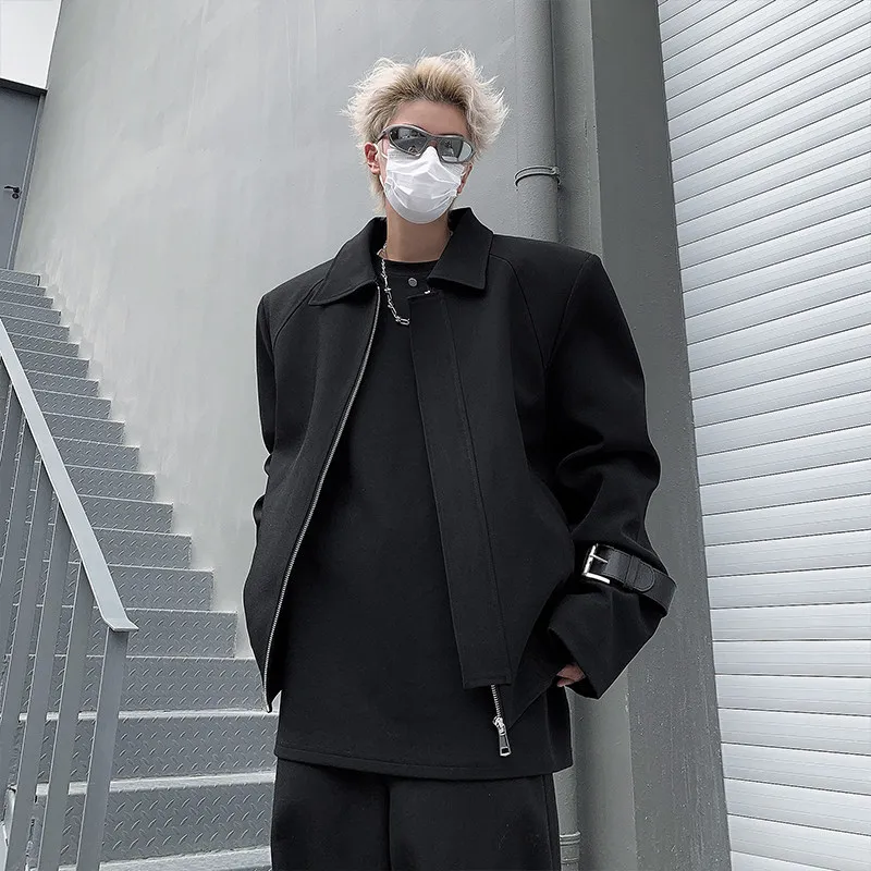 

Зимняя мужская куртка из хлопка и полиэстера, в стиле рабочей одежды, с длинными рукавами, повседневная, модная, уличная одежда