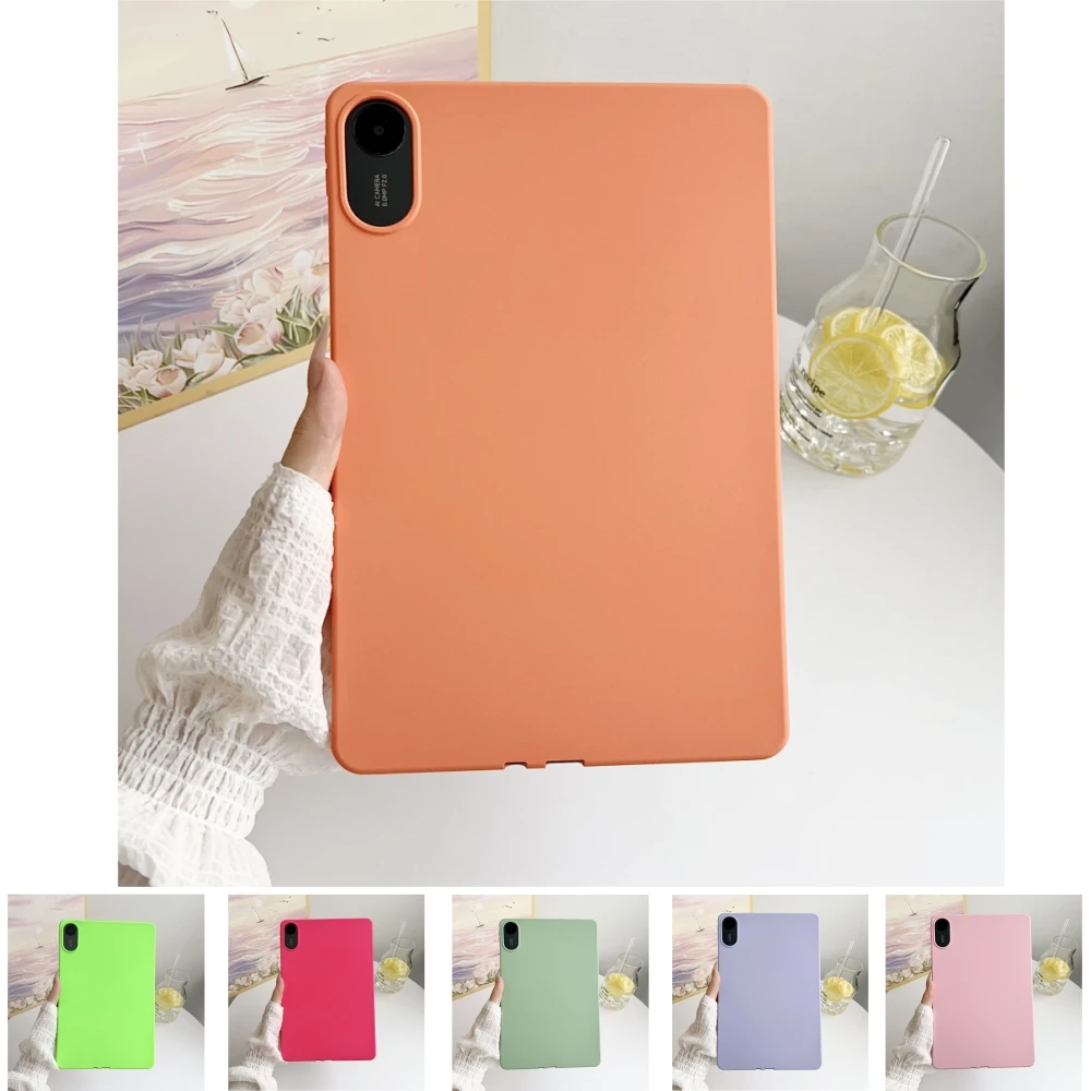 

Tablet Case For Xiaomi Redmi Pad 2 11 inch 2025 Soft TPU Candy Color Cover For Redmi Pad SE 11 8.7 4G Pad2 Kids Skin Friendly