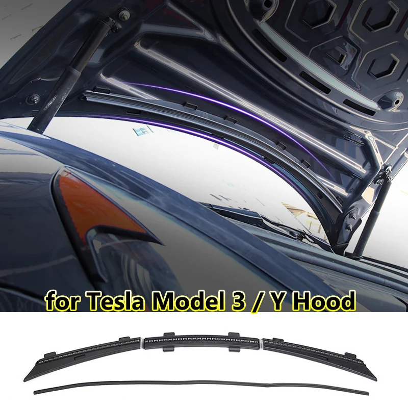 Front Trunk Hood Water Strip For Tesla Model Y 3 Frunk Water Seal Retaining Strips Rubber Air Vent Intake Protect Accessories