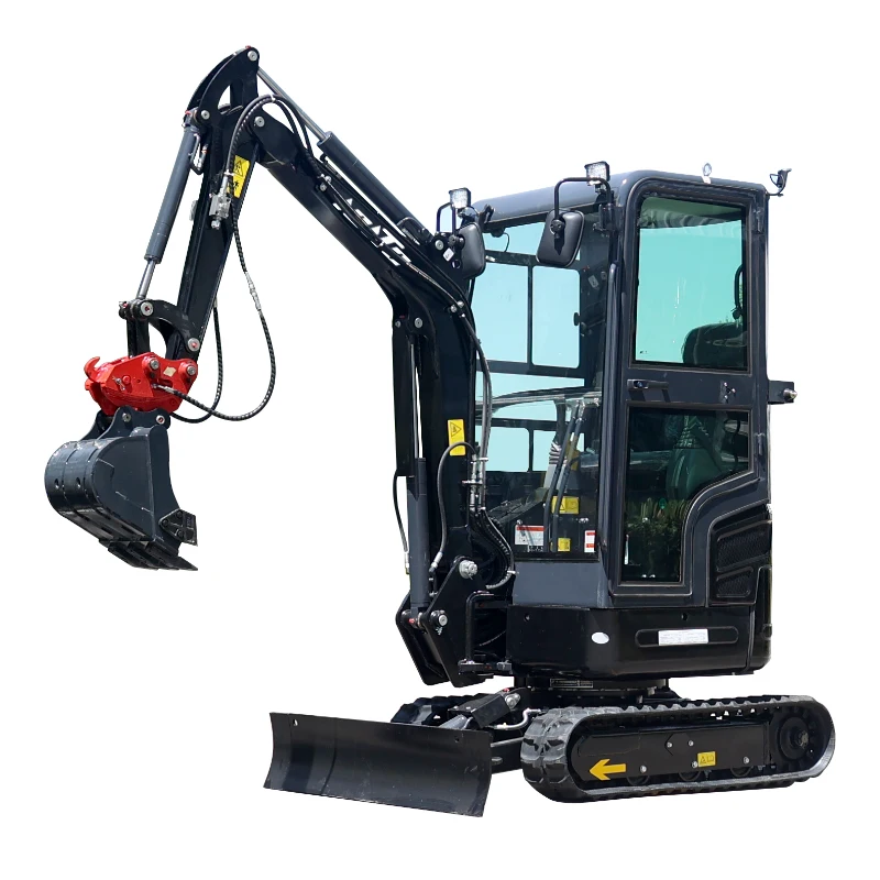 EPA Euro 5 Diesel piccolo escavatore cingolato da 2.0 tonnellate Mini escavatore cingolato da 1,8 tonnellate con serbatoio Diesel di grandi dimensioni da 20 litri e serbatoio dell'olio idraulico
