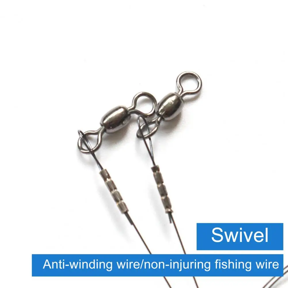 Fishing Wires 2Pcs Convenient with Pin Ring Simple Installation  Stainless Steel Sea Fishing Lines Fishing Tackle