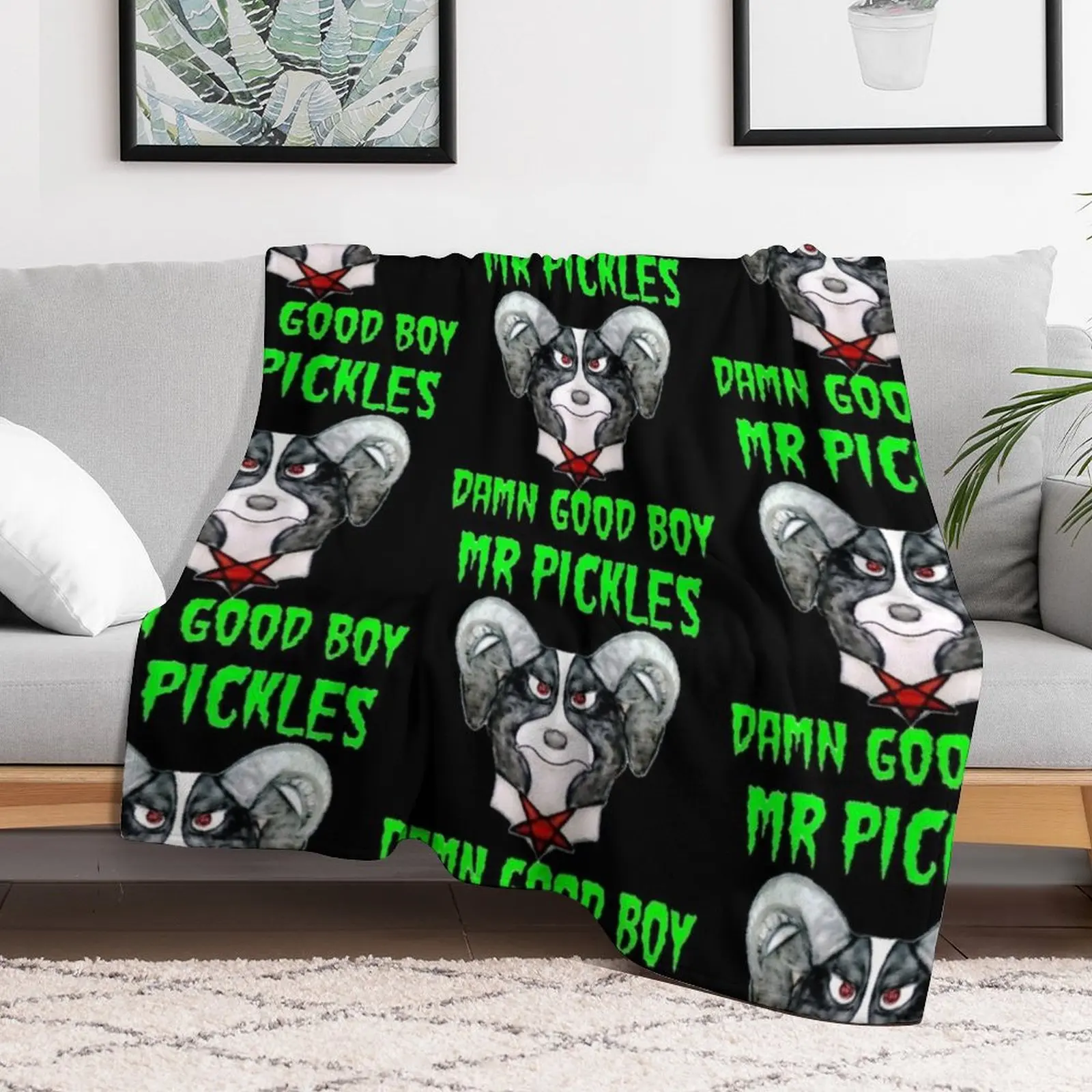 Mr Pickles - Damn Good Boy Throw Blanket Camping Vintage Luxury Thicken Blankets