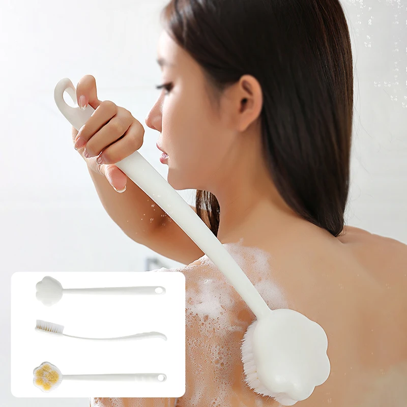 

Bath Brush Long Handle Shower Brush Body Exfoliating Massage Brush Back Scrubber Bathing Tools Bathroom Supplies