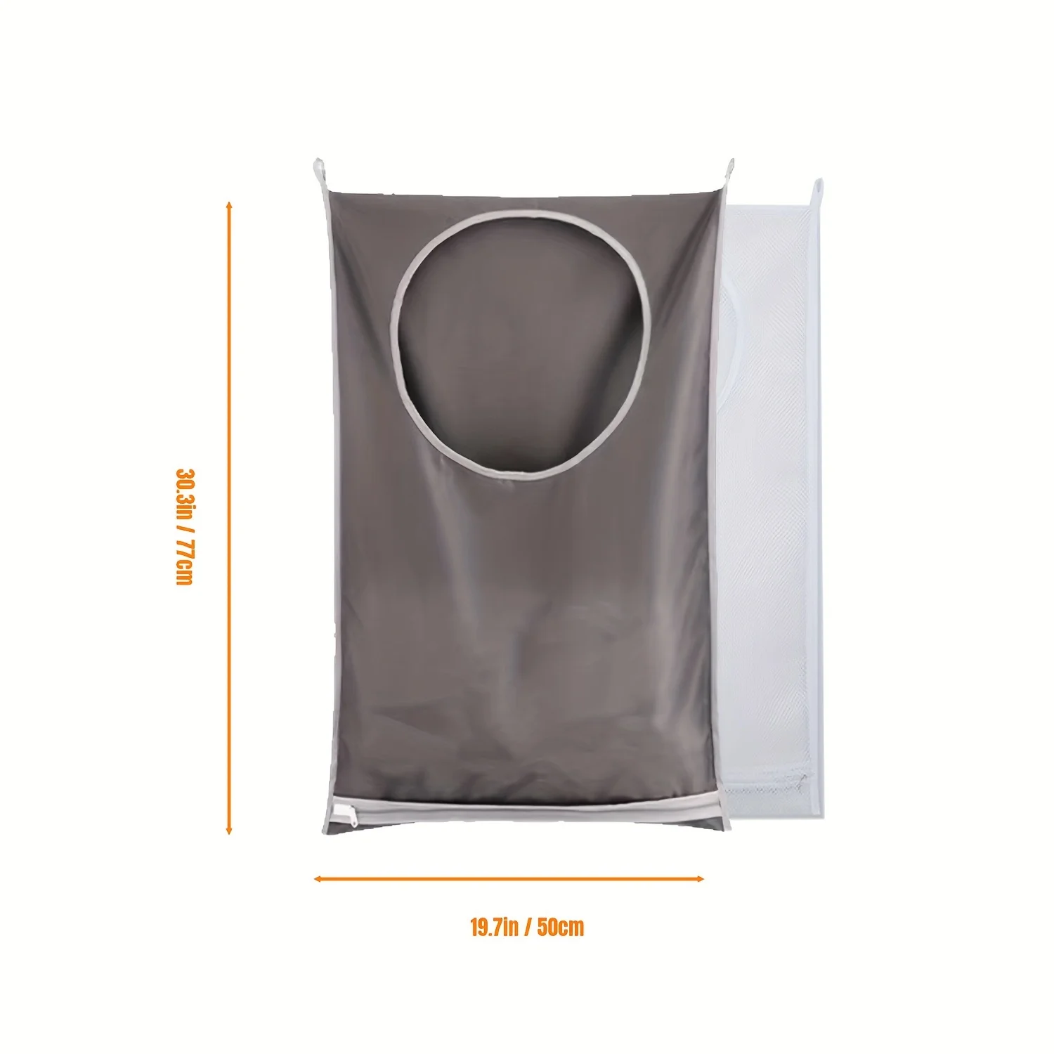 Polyester Hanging Laundry Bag With A Large Opening And 2 Hooks Space Saving Laundry Bag Suitable For Campers Trailers And RVs