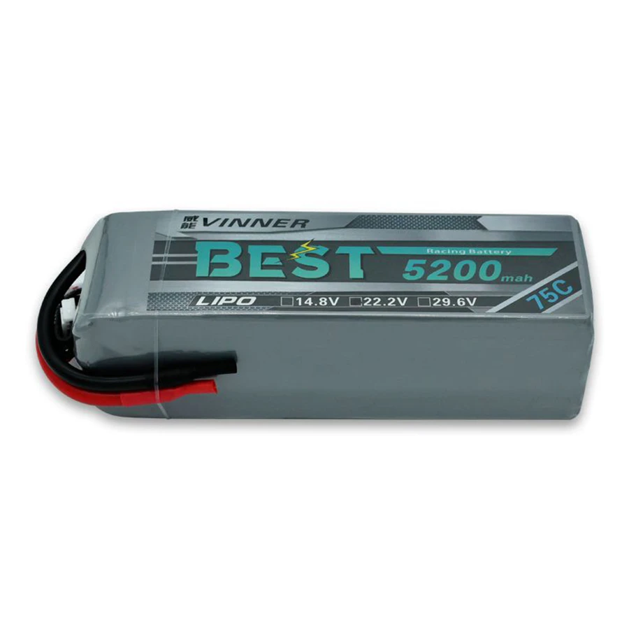 6S 8S 5200mAh 75C High Power Model Aircraft Rechargeable Lithium Battery Pack