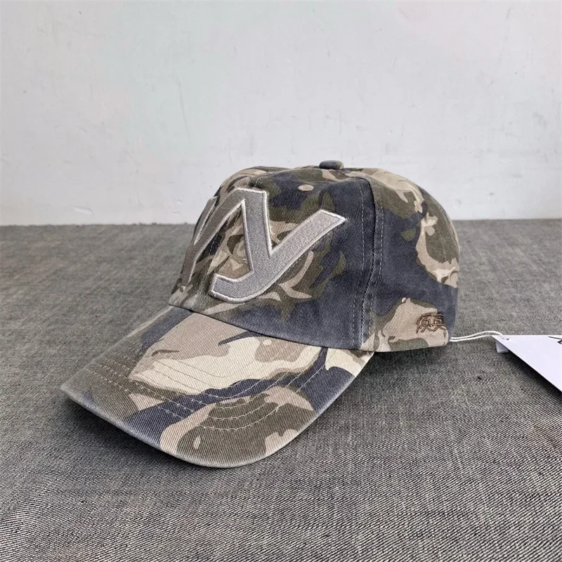 

Unisex Casual Embroidered Camouflage Bucket Hat Adjustable One Size Fits All Sun Hat