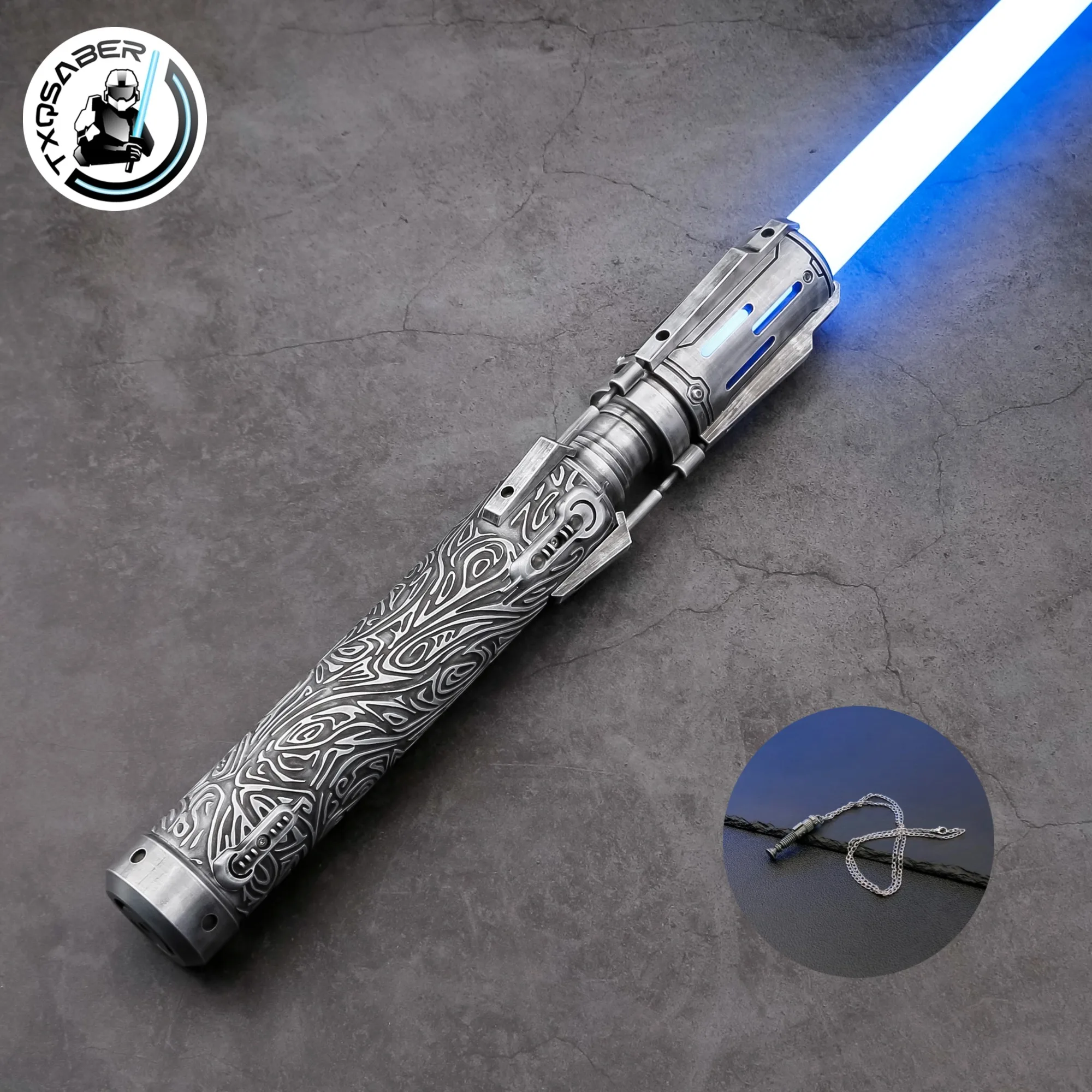 TXQ Shan NEO PIXEL SDRGB Double Swords Lightsaber JEDI Smooth Swing Metal Force Heavy Dueling Proffie Light Gift Fonts Toys
