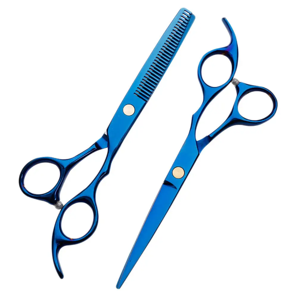 

2 Pcs Straight Scissors Barbers Shears Hairdressing Rust-resistant Styling Tools Salon Cutter