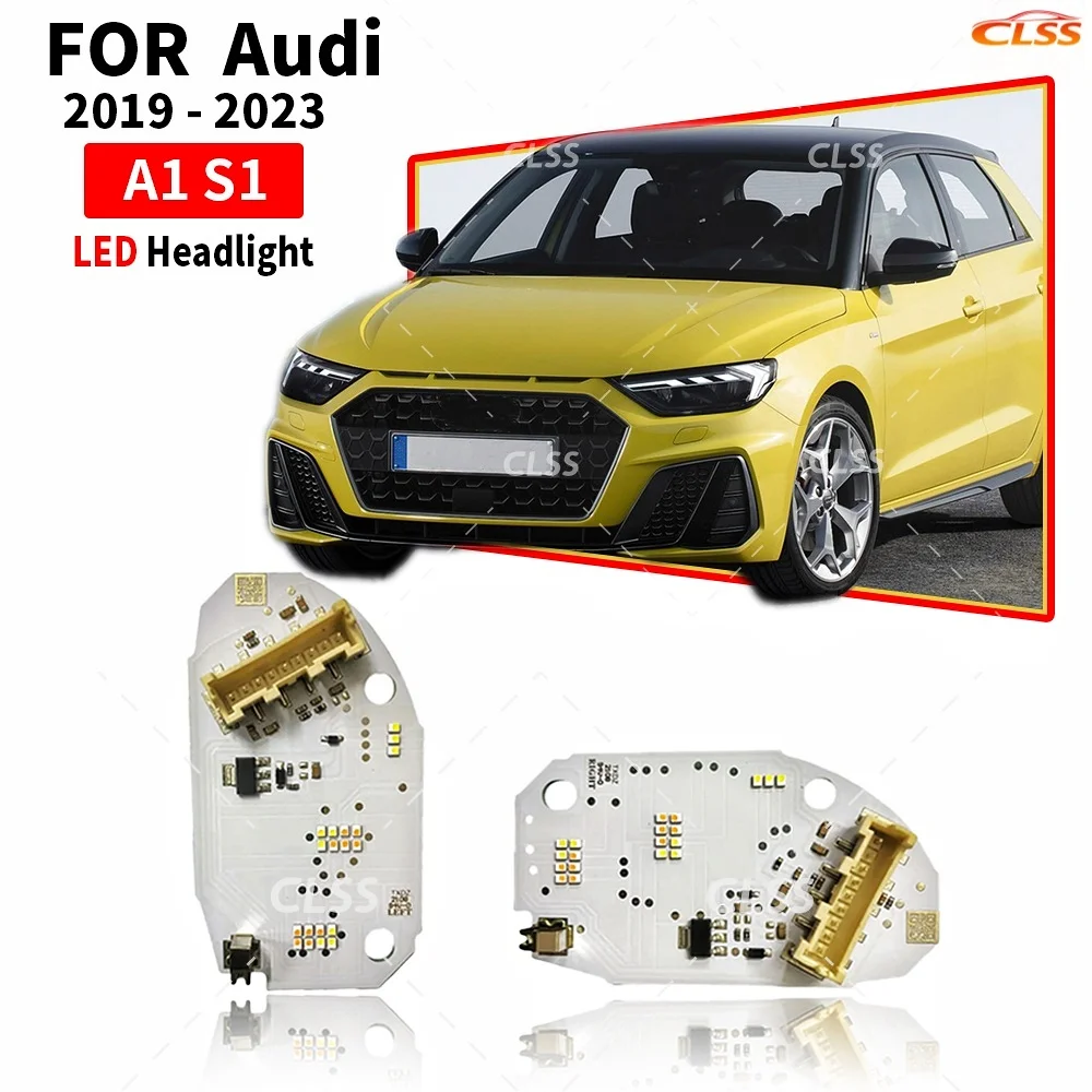

White Angel Eye DRL Boards Daylight 82A998474 82A998473 For Audi A1 S1 2019-2023 LED Headlight Daytime Running Light Lightsource