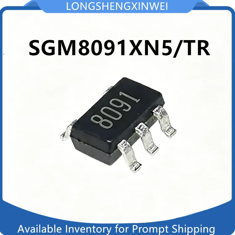 1PCS SGM8091XN5/TR SOT23-5 Silk Screen 8091  High-speed Operational Amplifier SGM8091 New Original in Stock