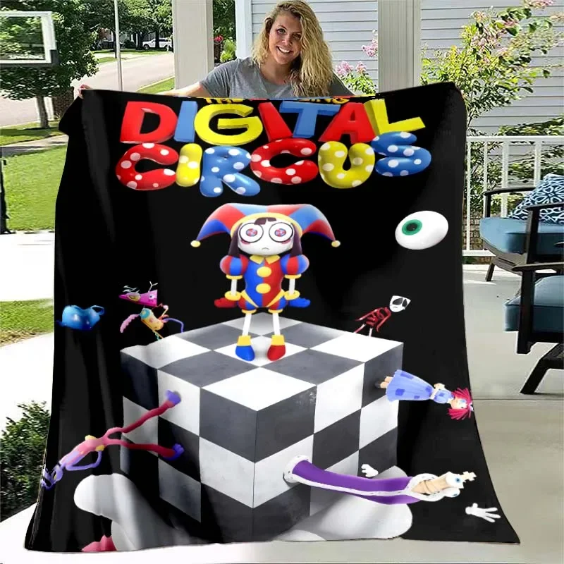 the Amazing Digital Circus blanket Living room bedroom home decor picnic blanket room soft and comfortable blanket birthday gift