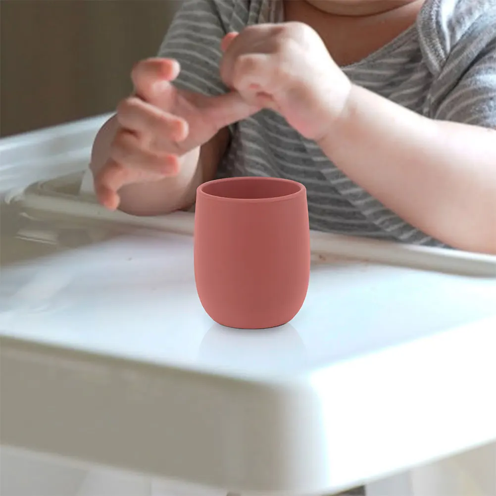 

2 Pcs Baby Training Water Cup Cups for Kids Learning Mini Child Silica Gel Infant
