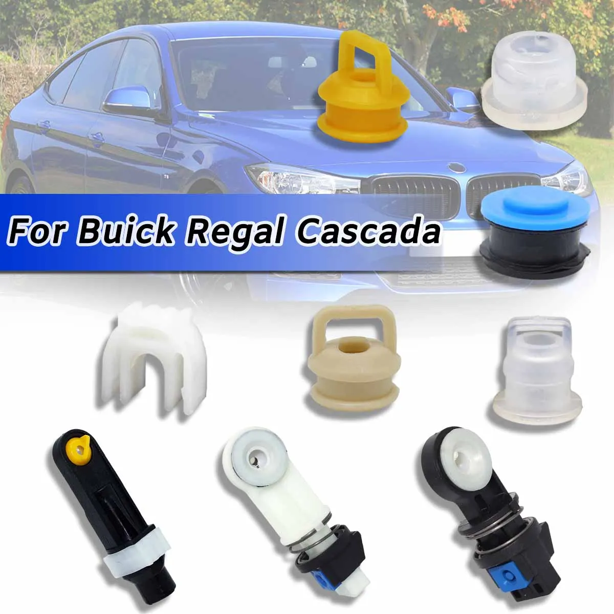 

For Buick Regal Cascada Gear Shift Cable Linkage Bushing Clips Lever End Connector Adapter Selector Grommet AT MT Rebuild Kit