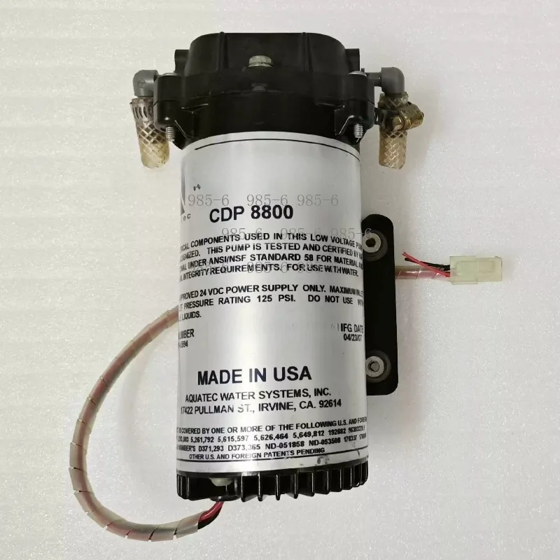 Used 24V DC/AC Diaphragm RO Booster Pump, 200GPD 60-125PSI for Water Purifier Pressure Boosting