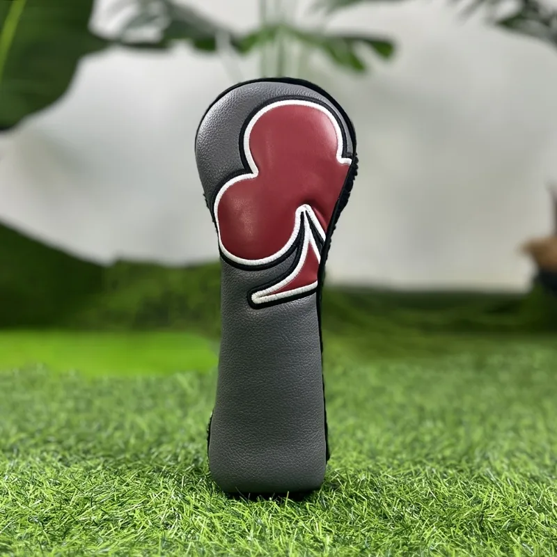 ฝาครอบป้องกันไม้กอล์ฟสไตล์โป๊กเกอร์ ทำจากวัสดุกันฝุ่นและทนทาน ด้านในนุ่ม ฝาครอบหัวกอล์ฟกันรอยขีดข่วน
