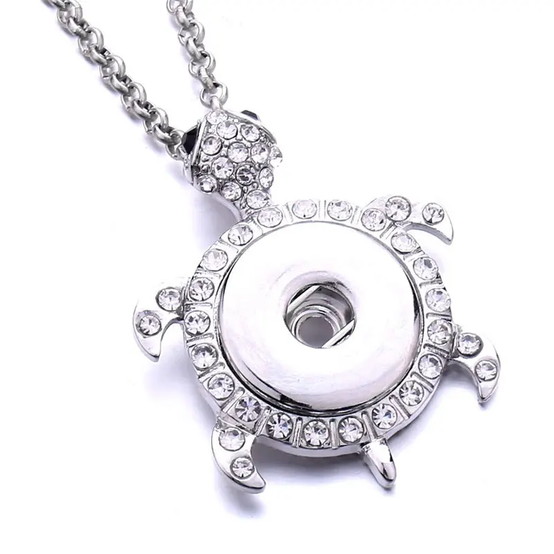 

sublimation turtle fish necklaces pendants button necklace pendant jewelry consumable 20pcs/lot