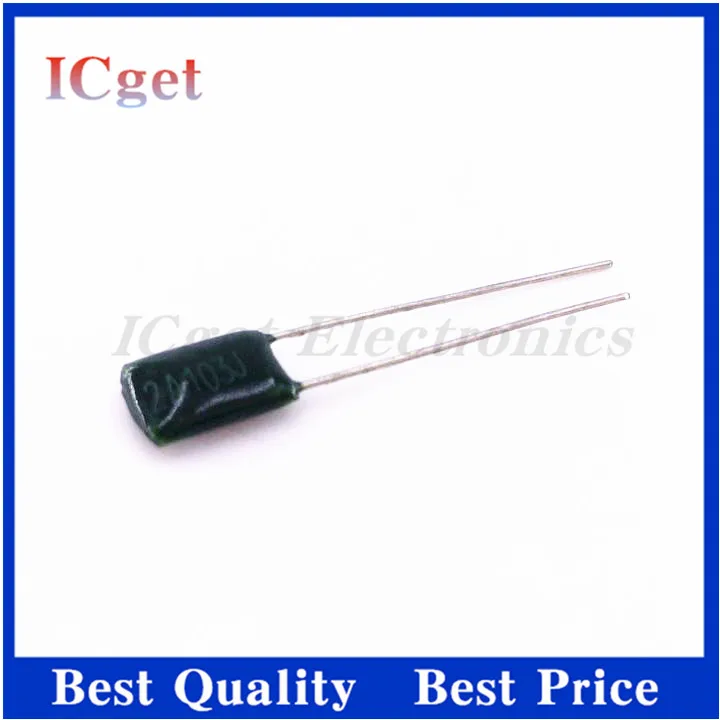 50pcs Polyester film capacitor 100V 1nF 1.5nF 2.2nF 100nF 2A471J 2A102J 2A152J 2A222J 2A392J 2A332J 2A472J 2A103J 2A473J 2A104J