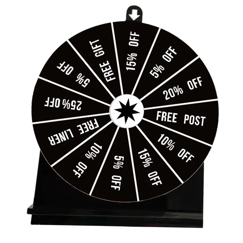 Spin Wheel for Prizes Prize Wheel Non-slip Wheel of Fortune Game Spinner with Stand Spinner Game Wheel of Fortune Wheel Spinner