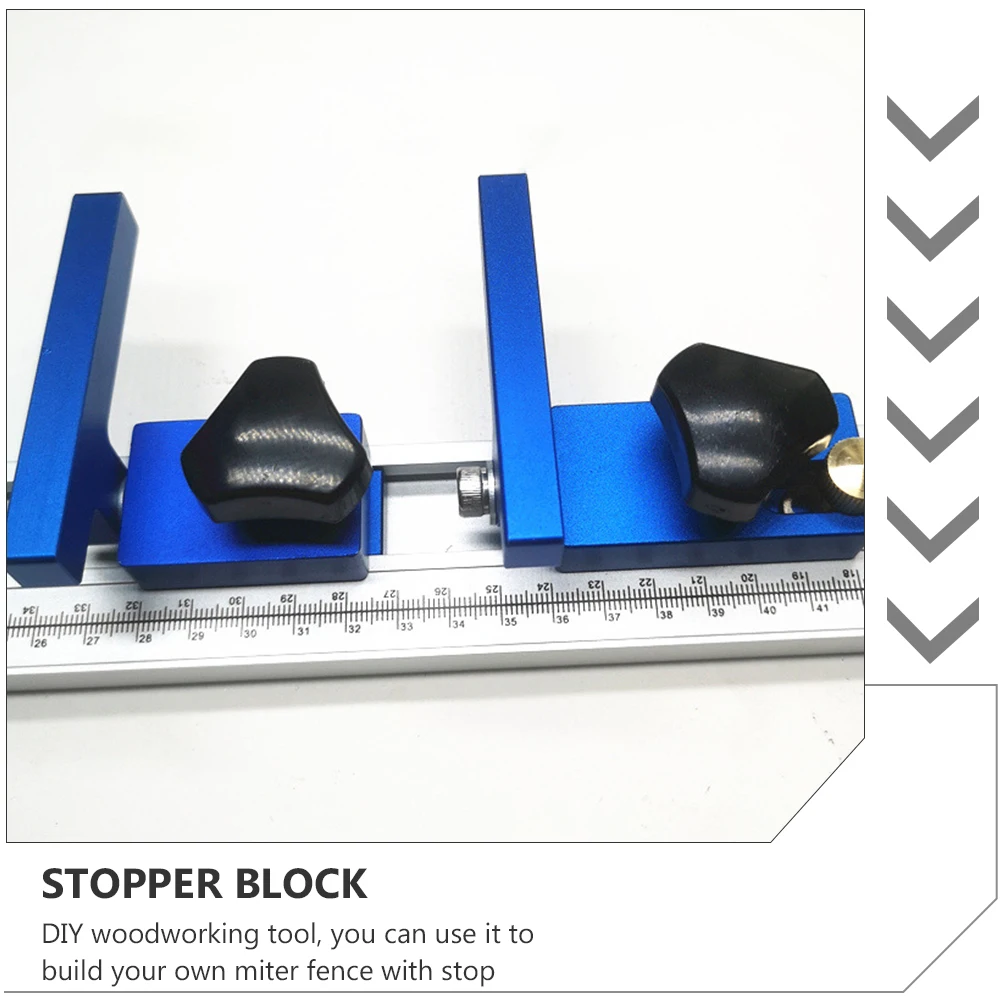

Aluminum Alloy T-track Stopper Block for Woodworking Simple Durable Oxidation Resistant Miter Gauge Fence Track Holder Tool