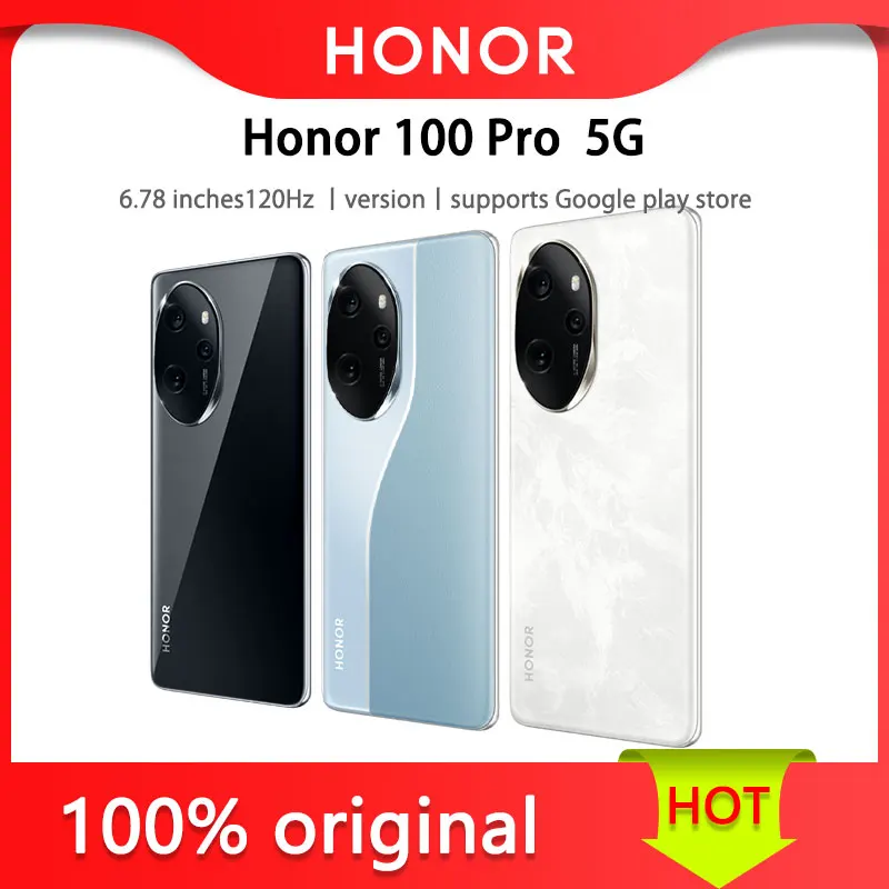 

Honor 100 Pro 5G CN version supports Google play store 6.78-inch OLED 120Hz second generation Snapdragon 8 mobile platform 5000m