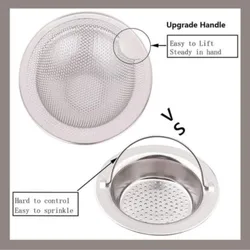 Colador de acero inoxidable para fregadero de cocina, accesorios para el fregadero