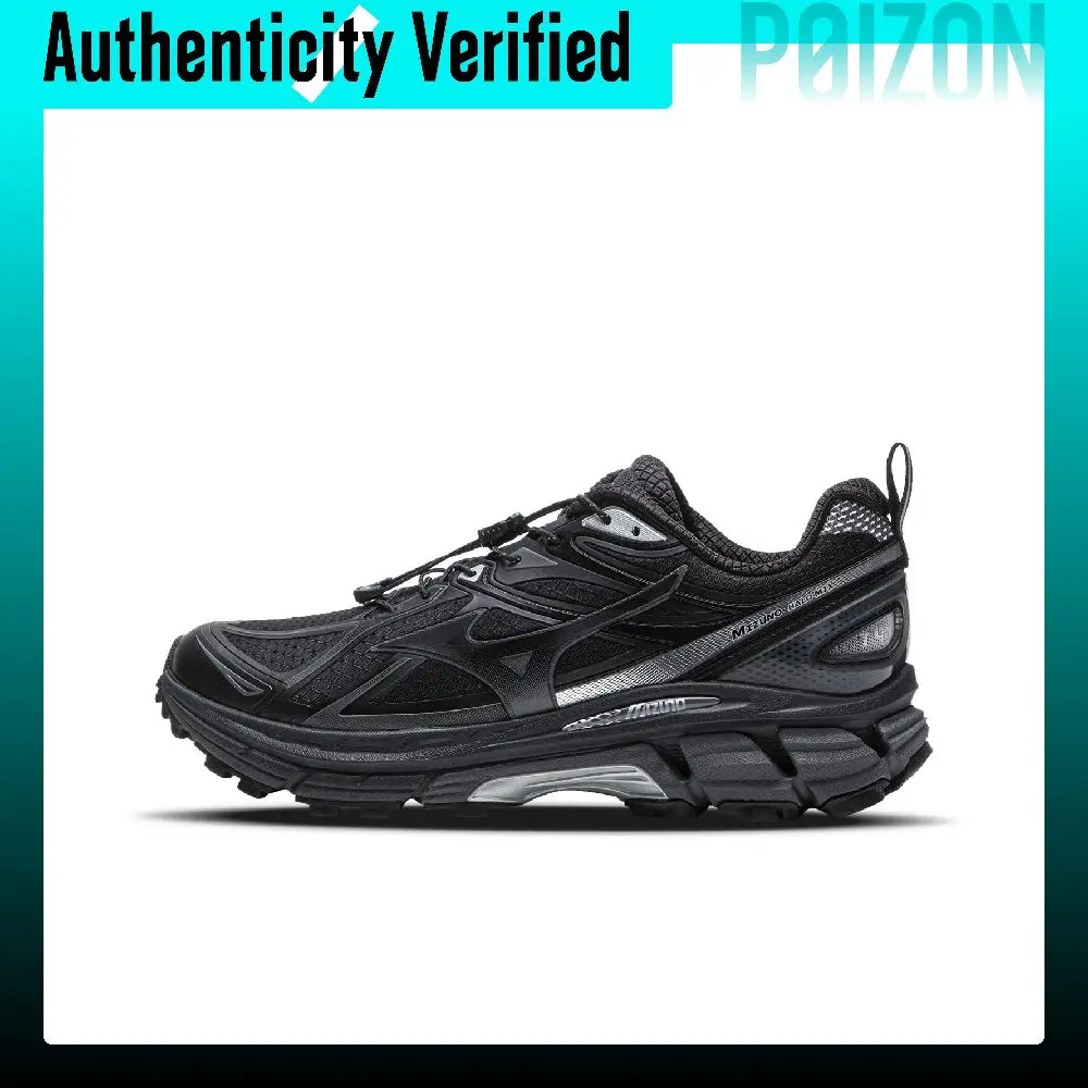 Mizuno Halo Mix Waterproof Slip Resistant Low top Casual Running Shoes Unisex Black D1GH251201