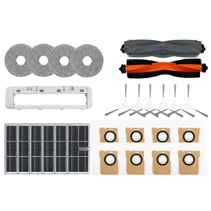 

UN-For Xiaomi Mijia M30S D103CN Robot Vacuum Replacement Parts Main Side Brush Hepa Filter Mop Cloth Dust Bag Accessories