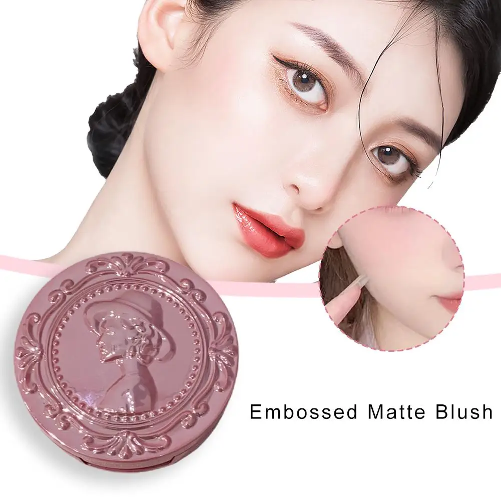 Gegebear 3D Blush in rilievo rosa pesca/arancio mare fard saturato guance Brightens Proof Shrink Whitens Water Face Tende I3N9