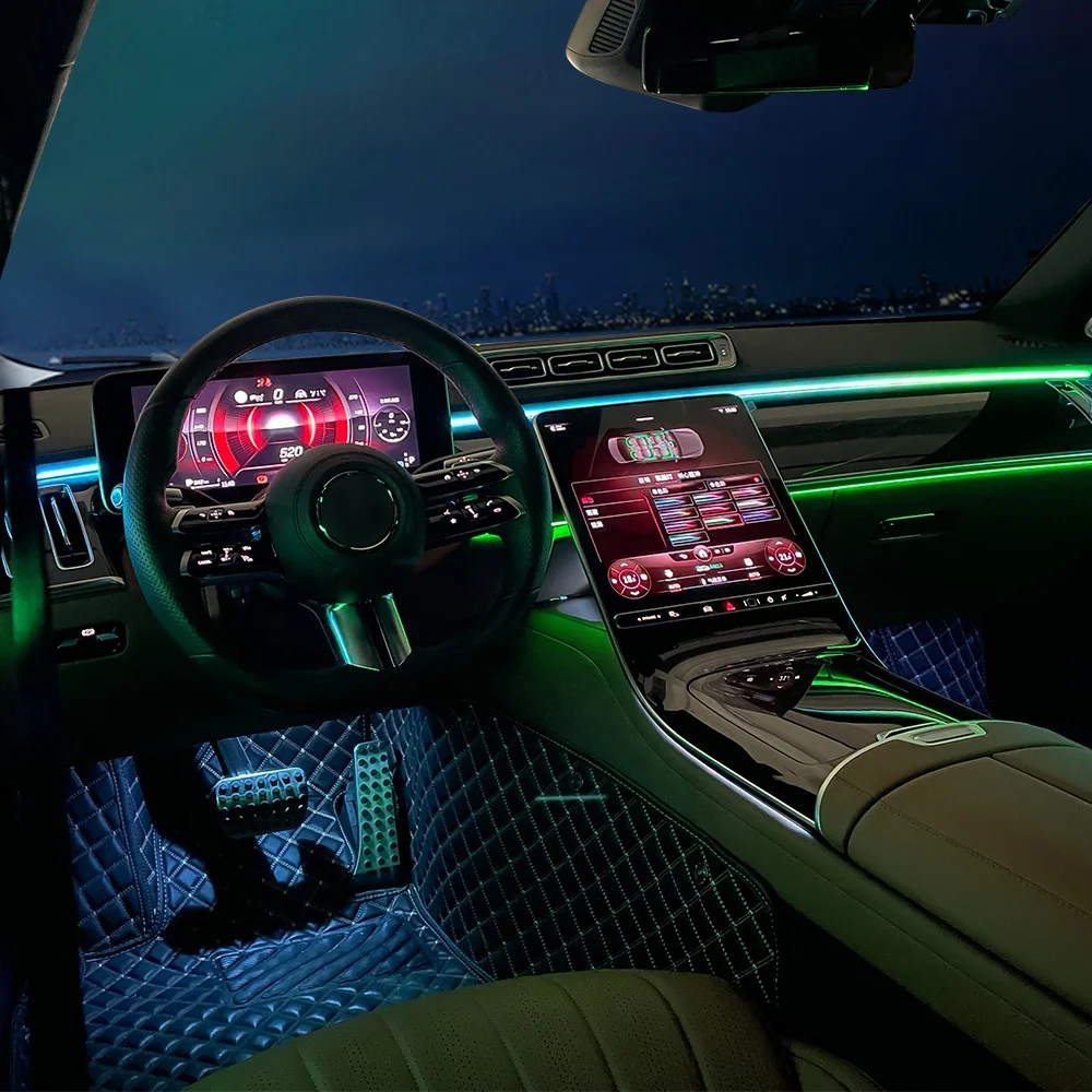 

Upgrade 64 Colors Active Atmosphere Light Active Interior Ambient Light For Mercedes S-Class W223 S580