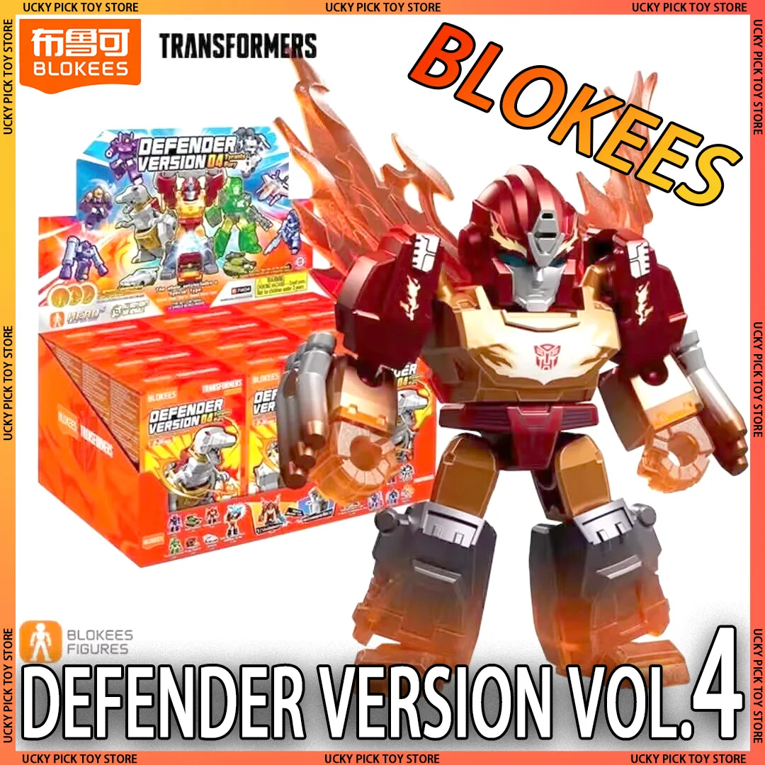 

Новые Blokees Transformers Defender Version 4 — Grimlock Rodimus Prime Kid, сборная модель, игрушки, слепая коробка, подарок