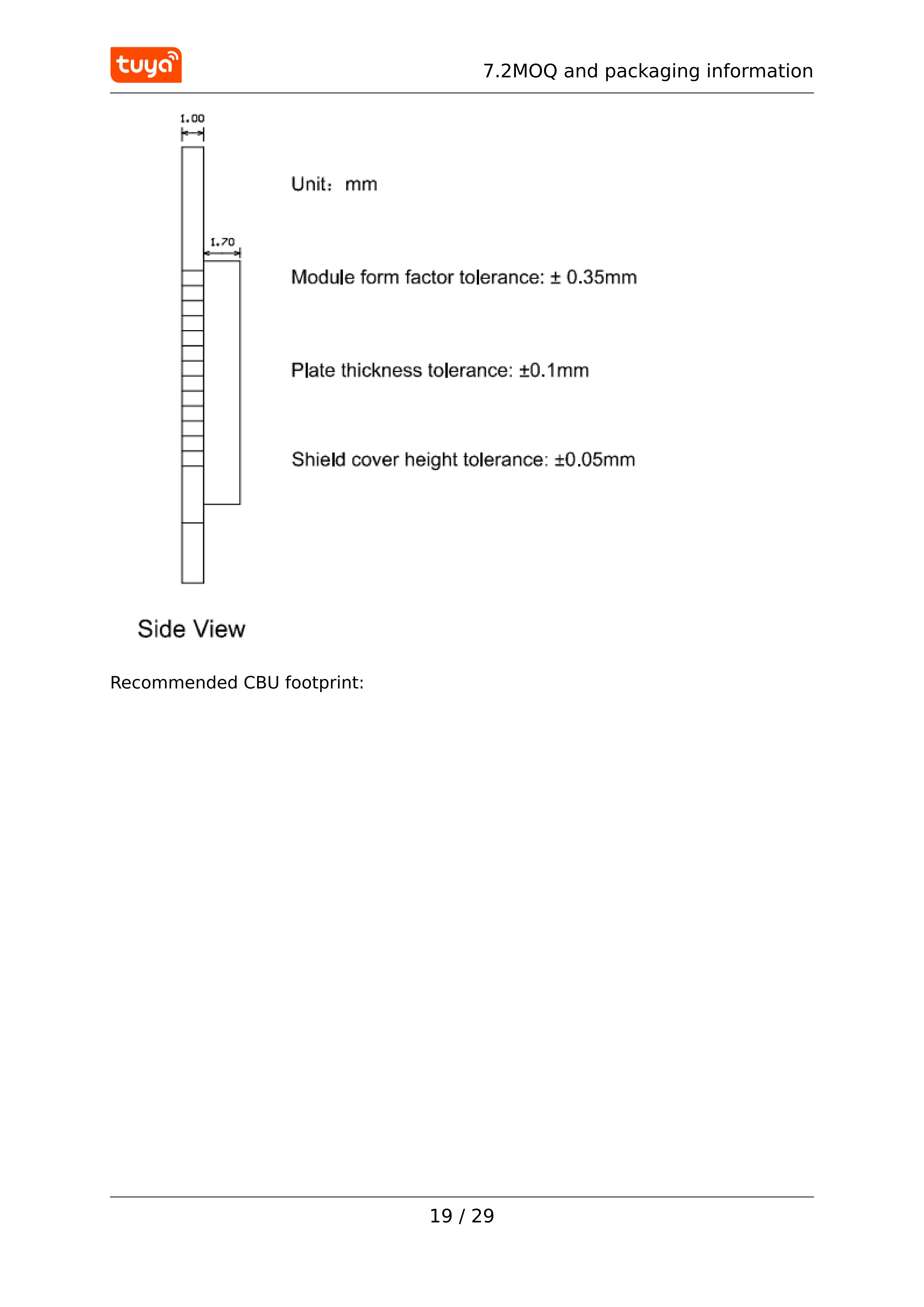 Tuya CBU-Modul CBU-IPEX Energiesparendes WiFi/Bluetooth, Unterstützt AP- und STA-Dual-Role-Verbindung, BK7231N Drahtloser RF-Chip – Detail 19