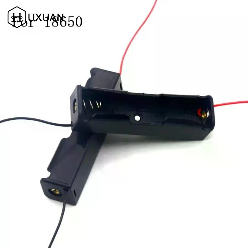 【W】18650 Battery Case Holder With Wire Bundle,10PCS DIY Battery Storage Boxes, 18650 1 Bay Cell Battery Holder, 1 Slots 10pcs
