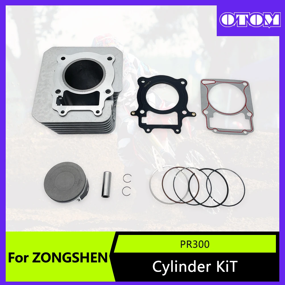 

Комплект цилиндров двигателя мотоцикла OTOM для ZONGSHEN PR300, блок цилиндров, прокладка цилиндра, комплект поршневых колец ZS175FMN, детали двигателя