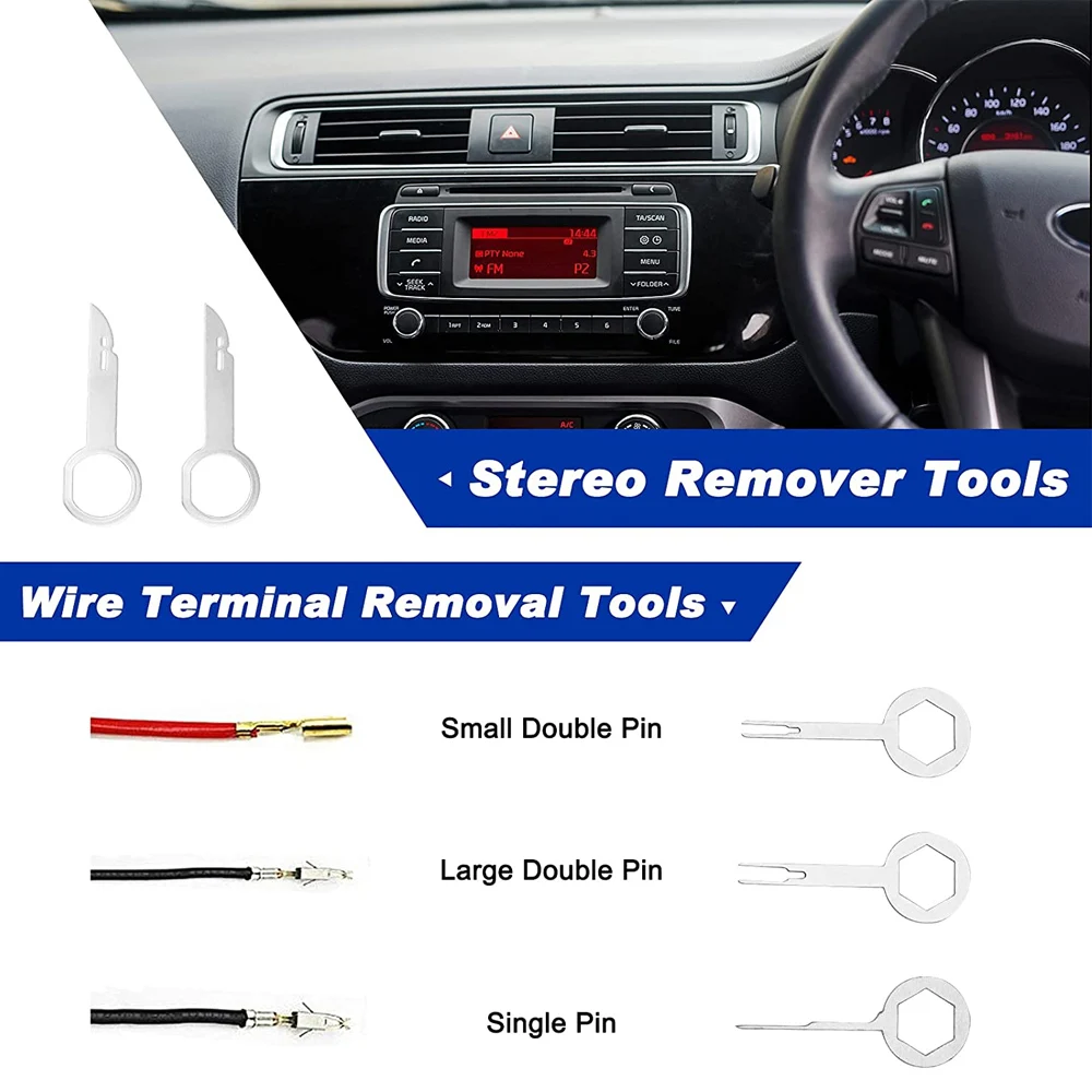 Auto Interior Disassembly Tool Trim Pry Removal Tool Car Removal Tool Kit Door Panel Radio Stereo Audio Dash Terminal Repair Kit