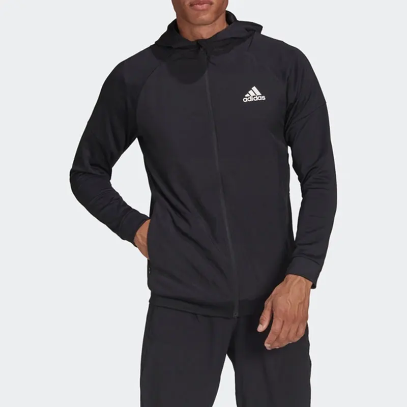 

Официальная новая мужская спортивная куртка с капюшоном для фитнеса Adidas HA6366