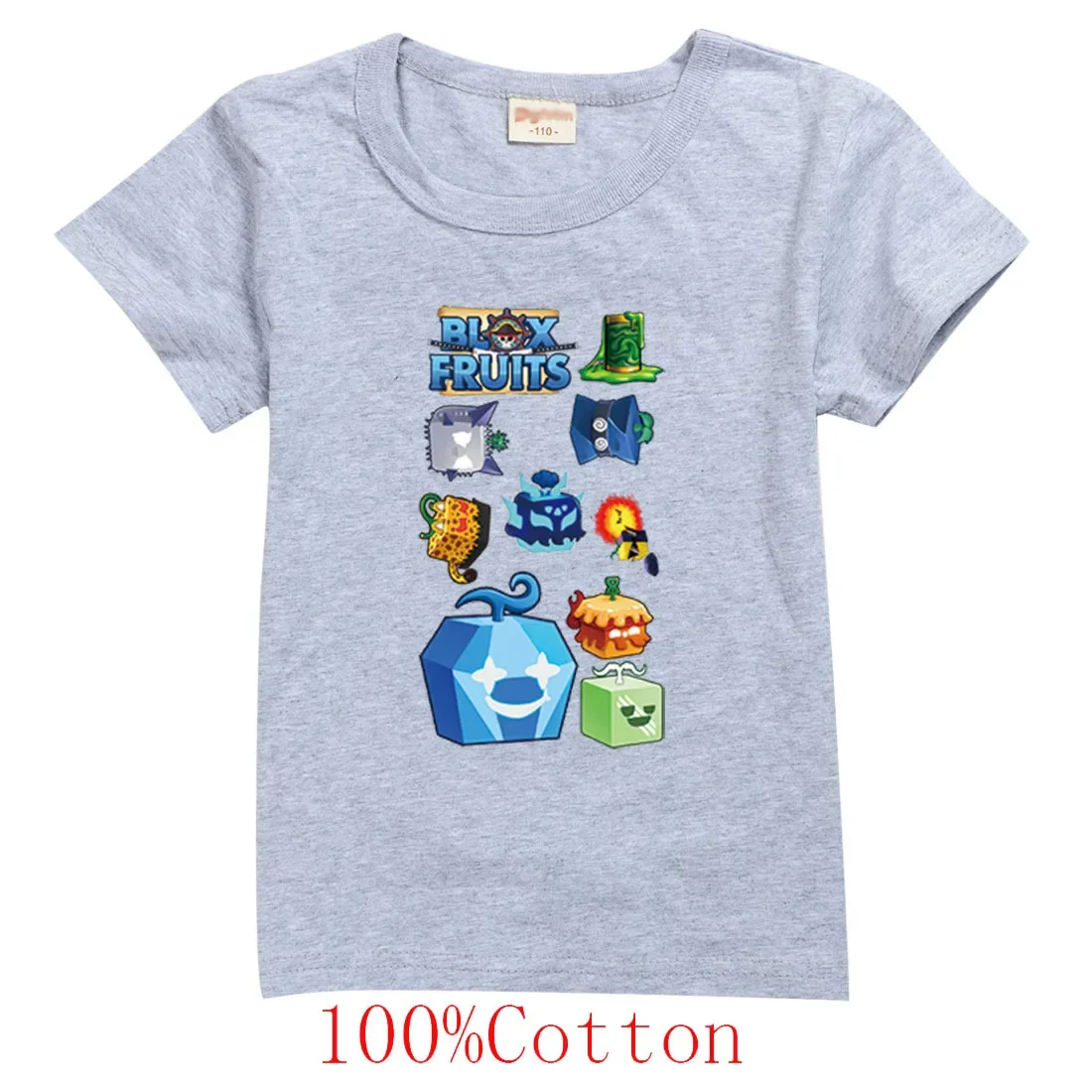 New Game Blox Fruits TShirt Kids Short Sleeve Tops Baby Girls 2024 Summer T-shirt Children Fashion Clothes Junior Boys Tshirts