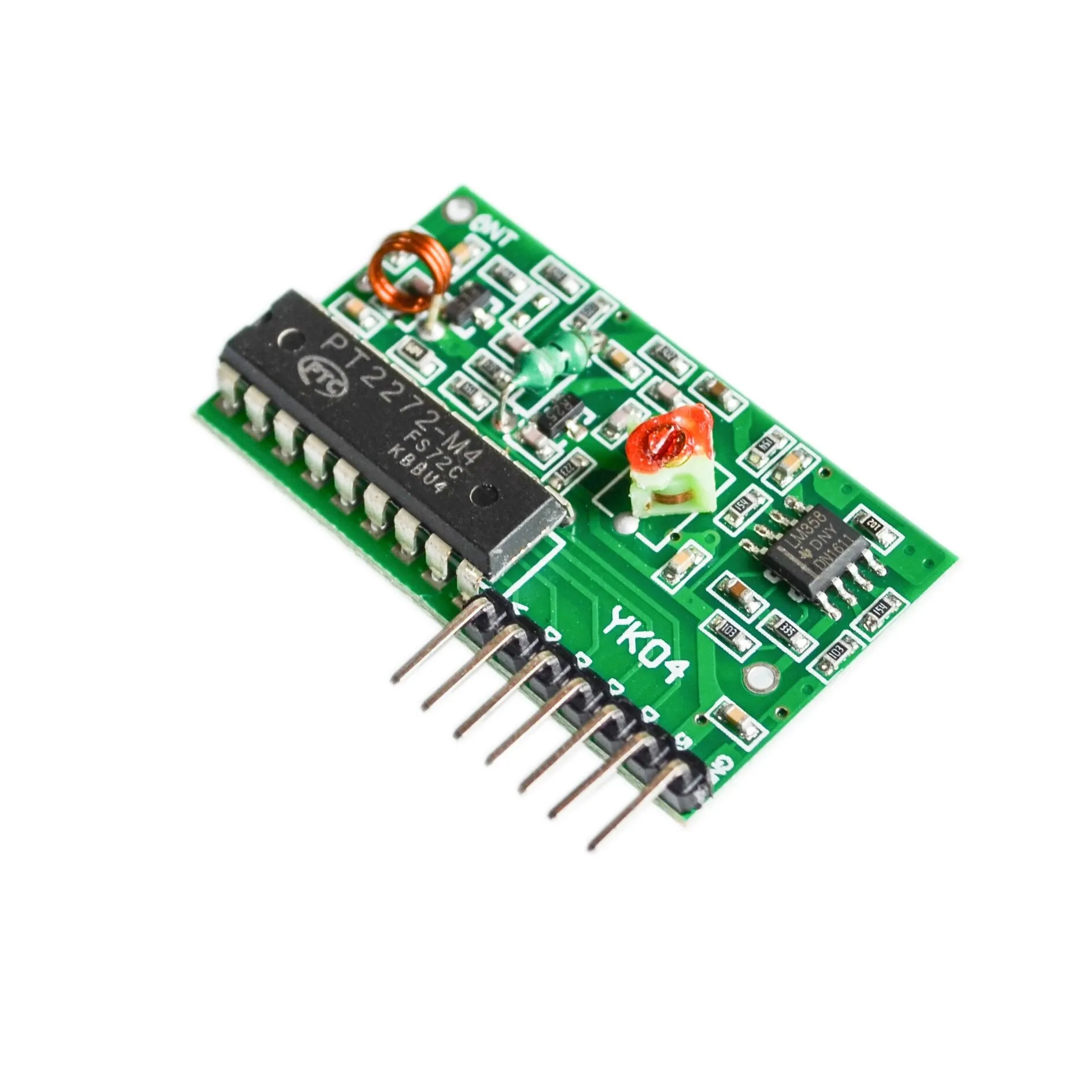 1 Juego IC 2262/2272 4 CH 315Mhz llave kits de Control remoto inalámbrico módulo receptor para