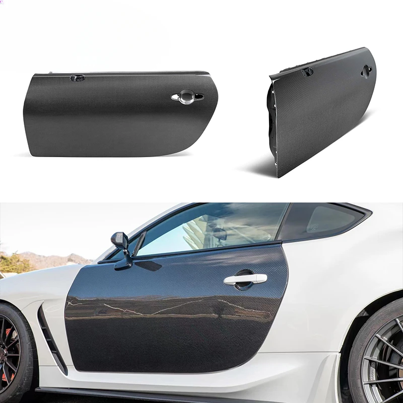 Original Style Dry Carbon Fiber Car Door 2 PCS for Toyota GR86 BRZ ZN8 ZD8Car Door Panel Lightweight Car Accessories