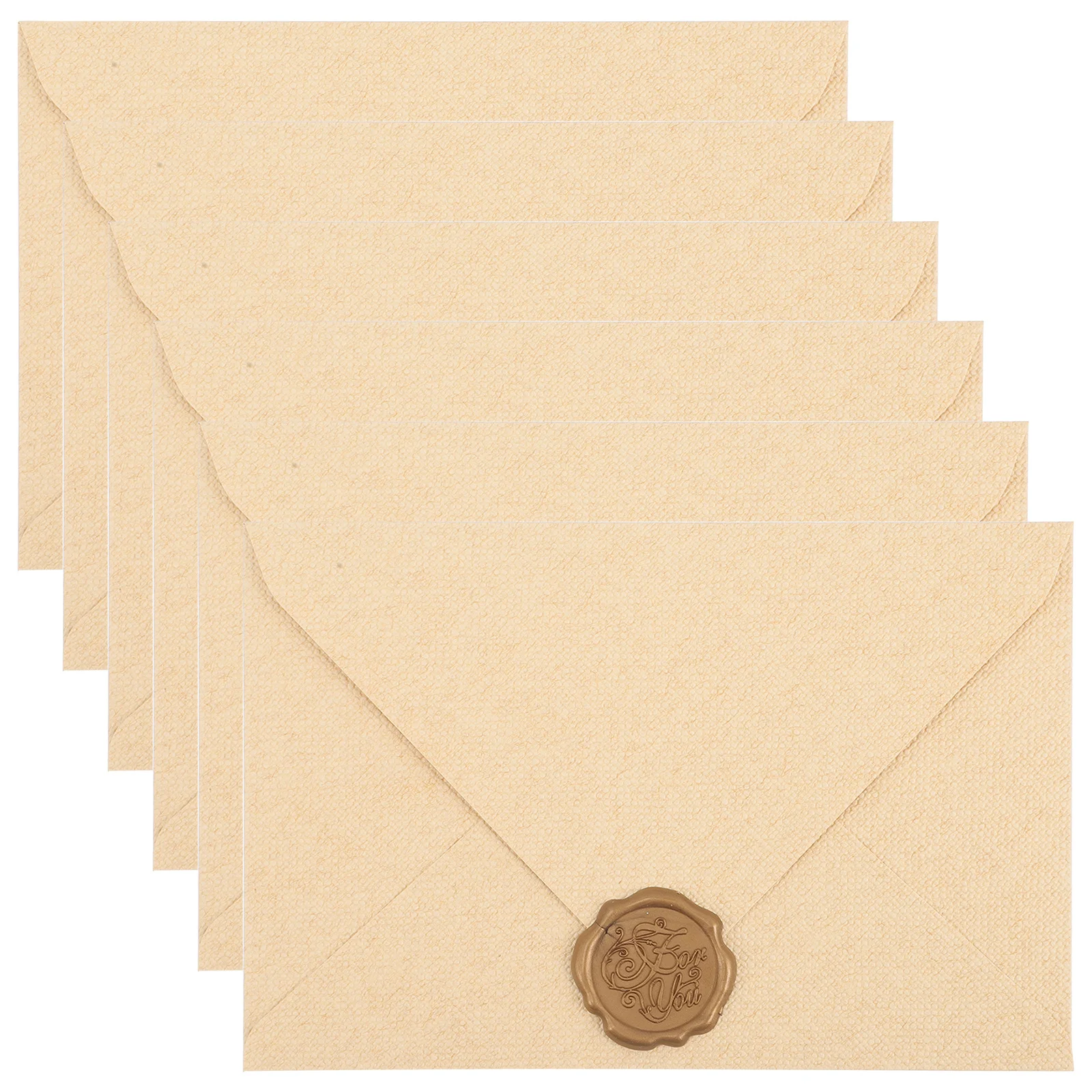 

6Sets Retro Vintage Envelopes for Blessing Cards Invitation Card Storage Wedding Party Supplies Cash Gift Envelope Kit